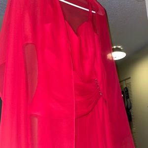 Red bridesmaid/prom dress